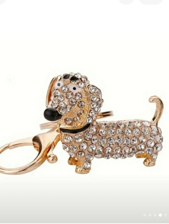 Accessories - NWOT DACHSHUND PURSE CHARM KEYCHAIN